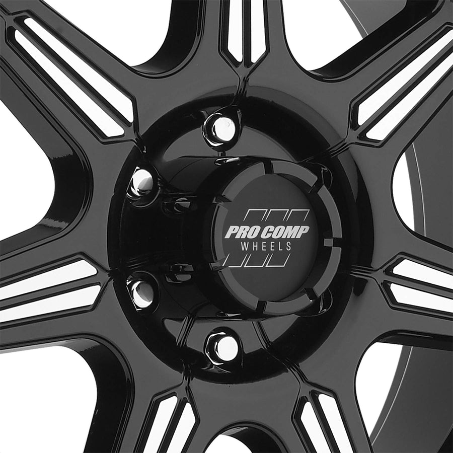 Gloss Black Pro Comp Alloys Series 01 Wheel with Machined Face (17x8"/6x139.7mm)