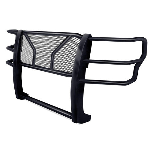 TrailFX HD Grille Guard 1-Piece Fits for 2020-2021 Chevy Silverado 1500 2 Inch Steel Tubing, Matte Black Powder Coat with Brush Guard and Punch Plate Bolt-On Brush Guard TrailFX E0513B