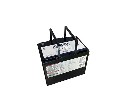 Xantrex LiFePO4 Lithium Battery (Group 27) - 105Ah 12v - Built in BMS, 6000 Deep Cycle Rechargeable Battery - Perfect for RV/Camper, Marine, Van, Solar and Off Grid Uses.