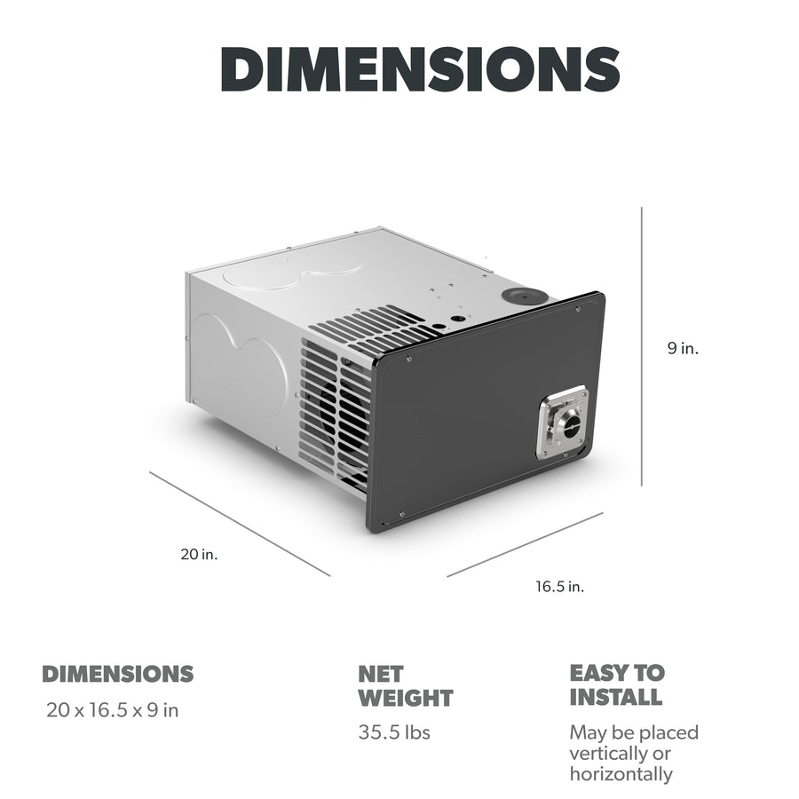 Dometic Large Furnace DFLA40211 - Low Profile with Flexible Installation and Quiet Operation - 40K BTU Furnace for RVs, Trailers, and Campers