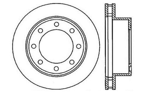 Sport StopTech 128.65086L Cross Drilled Brake Rotor; Front Left