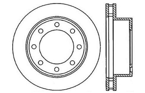 Sport StopTech 128.65086L Cross Drilled Brake Rotor; Front Left