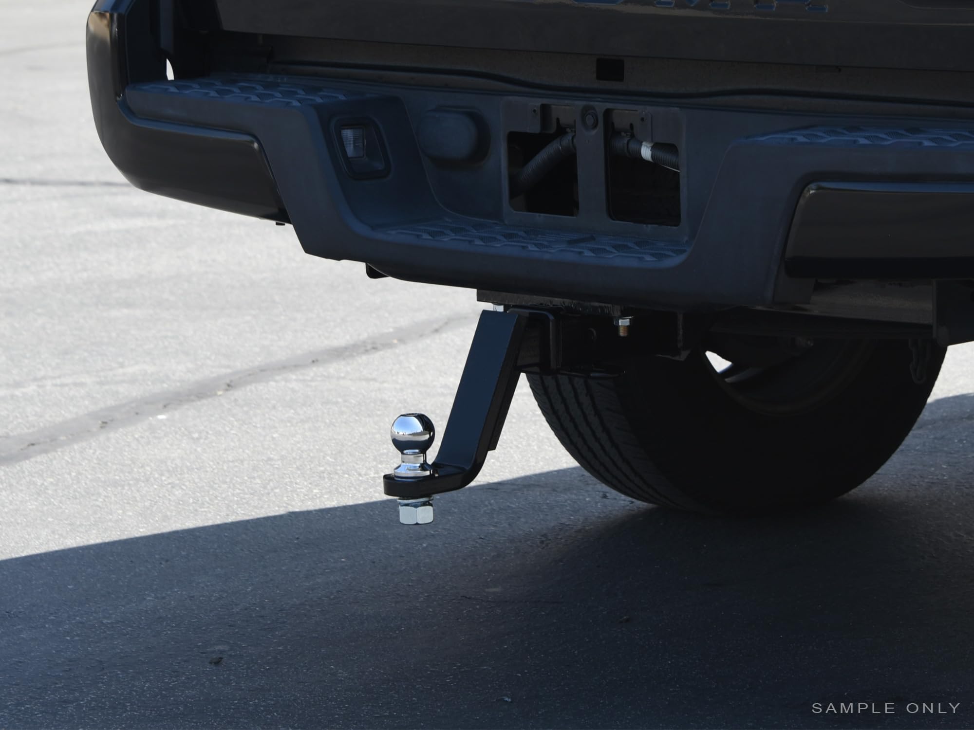 4.5" Drop Down Armordillo Loaded Ball Mount Trailer Tow Hitch with 2.5" Receiver Tube Universal Fit - Black