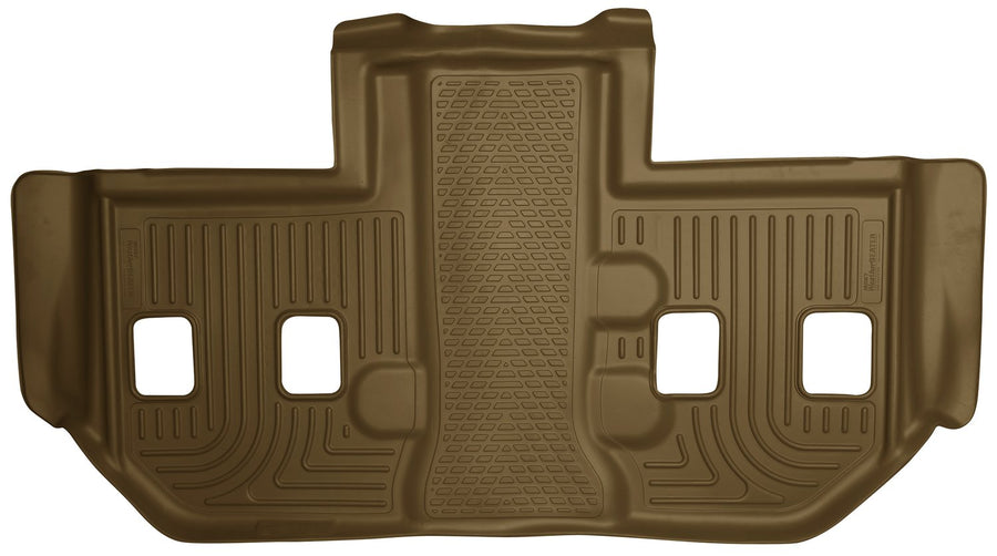 Weatherbeater Husky Liners Floor Mats | Fits 2011-2014 Cadillac Escalade ESV, Chevrolet Suburban, GMC Yukon XL 1500; 2011-2013 Suburban, Yukon XL 2500 w/2nd Row Bucket | 3rd Row, 1-pc Tan - 19263
