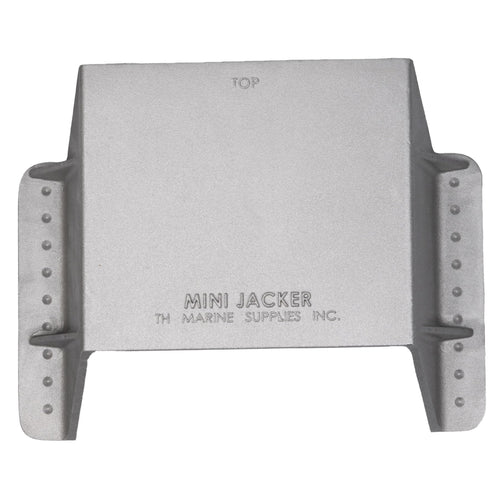 T-H Marine Mini Jacker Outboard Small Jack Plate – Cast Aluminum Clamp-On Motor Bracket for Up to 35 HP or 150 lb – 4 in Setback and 3 in Vertical Offset for Short Transom Boats