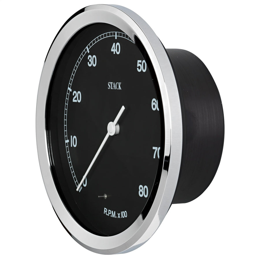 Clubman Stack ST230C-08 Classic Black 125mm 0-8k RPM Tachometer