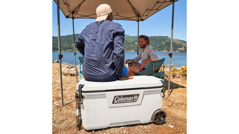 Coleman Convoy Series Ice Chest 100 Quart Cooler with Wheels