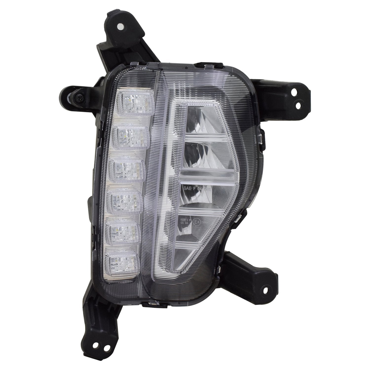 Right TYC Fog Light Assembly Compatible with 2017-2019 Hyundai Santa Fe