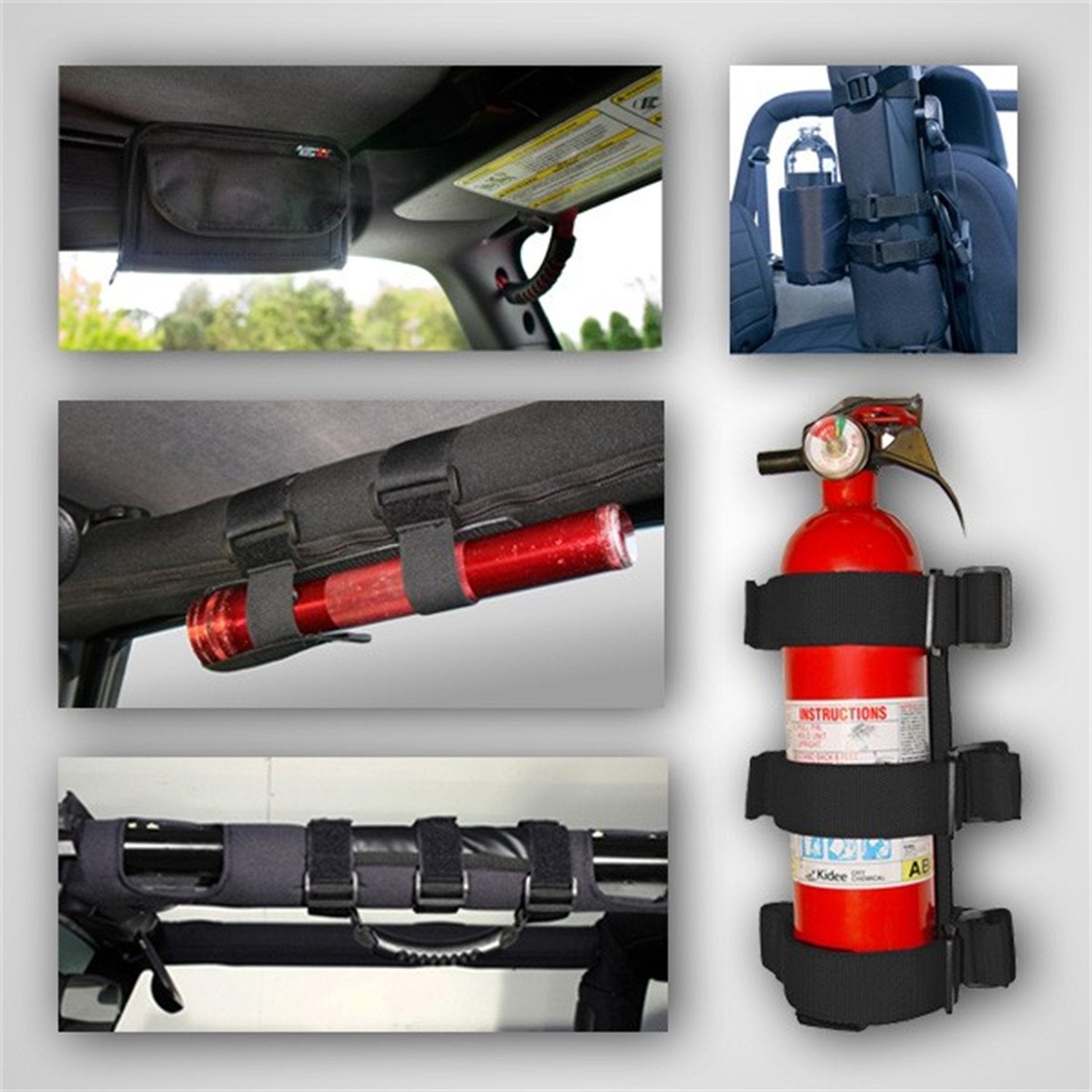 Rugged Ridge | Accessory Kit Roll Bar, Interior | 12495.01 | Fits 1976-2006 Jeep CJ & Wrangler