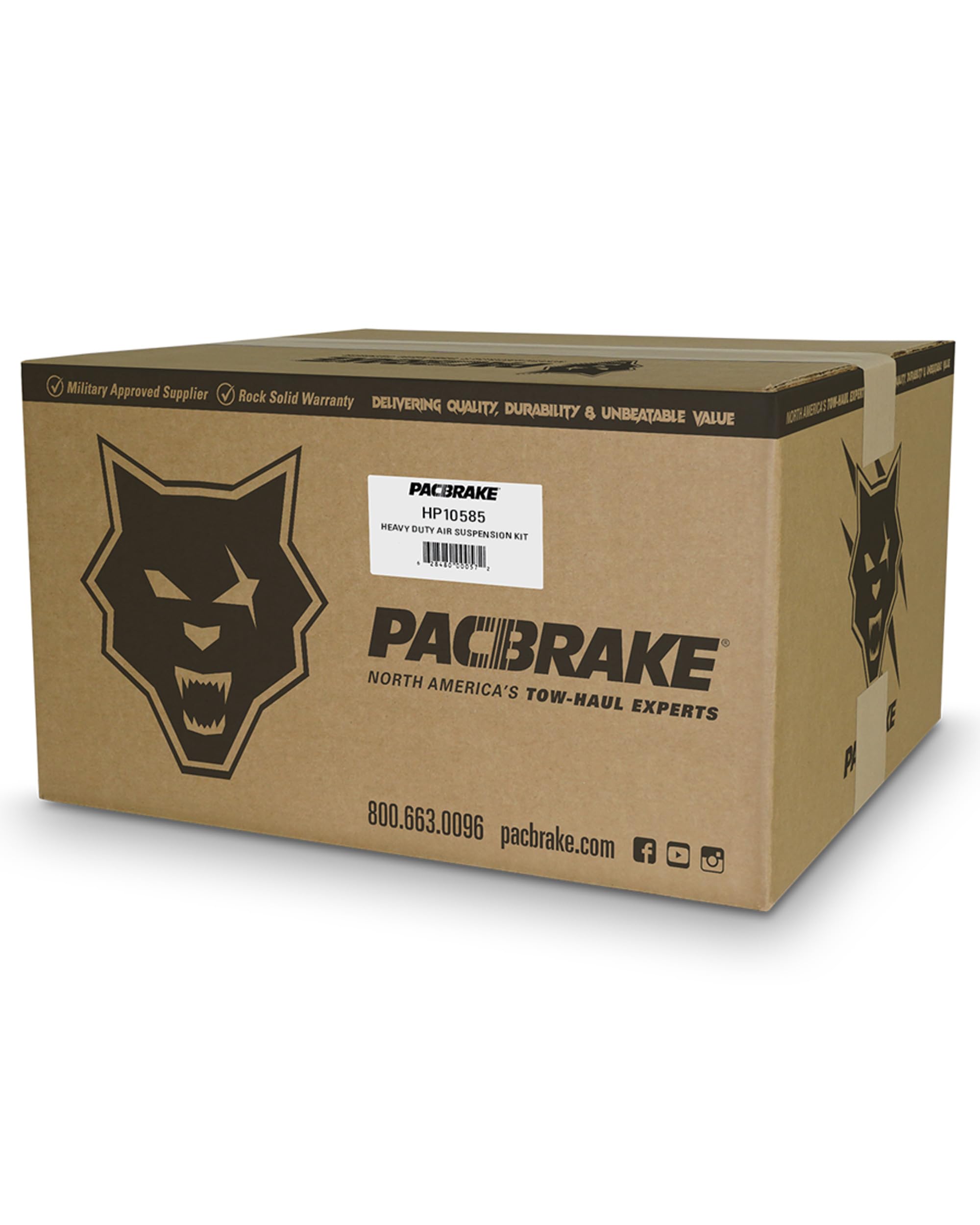 Pacbrake ALPHA XD HP10585-X Air Spring Suspension Kit Compatible with Chevrolet Silverado/GMC Sierra 2500/3500HD 2022-2024