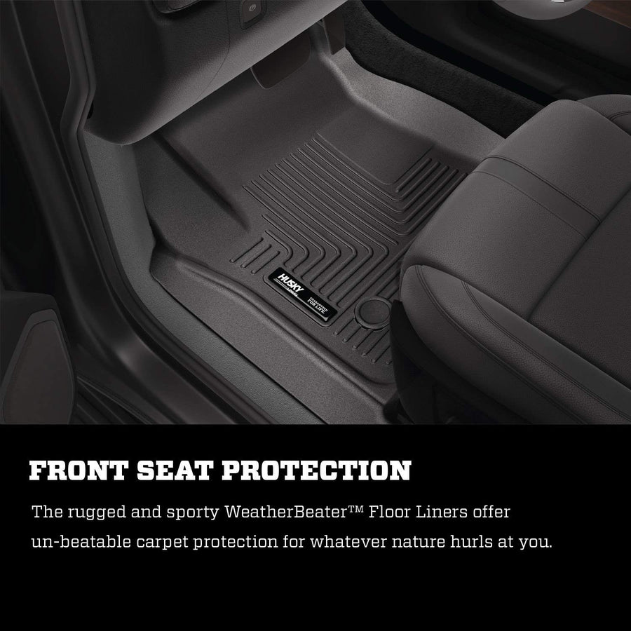Husky Liners - 98603 4 Door Fits 2007-12 Nissan Altima Weatherbeater Front & 2nd Seat Floor Mats Tan