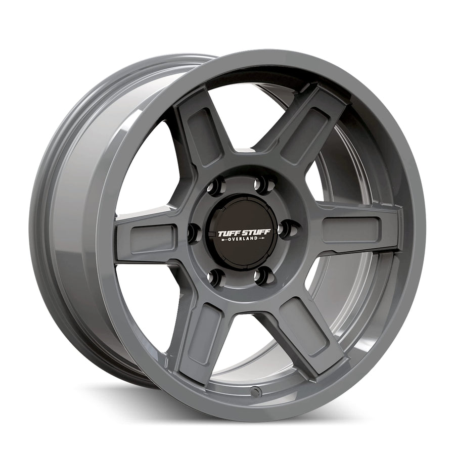 Ascent TUFFSTUFF TS01 Gloss Grey 17X8.5 5-127 0MM 71.5MM