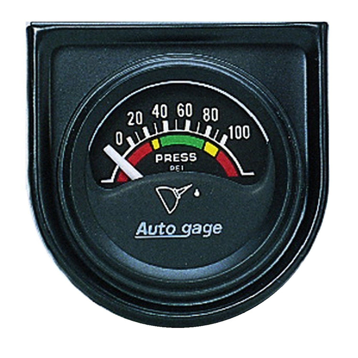 AUTO METER Autogage 2354 Electric Oil Pressure Gauge Regular, 1.500 in.