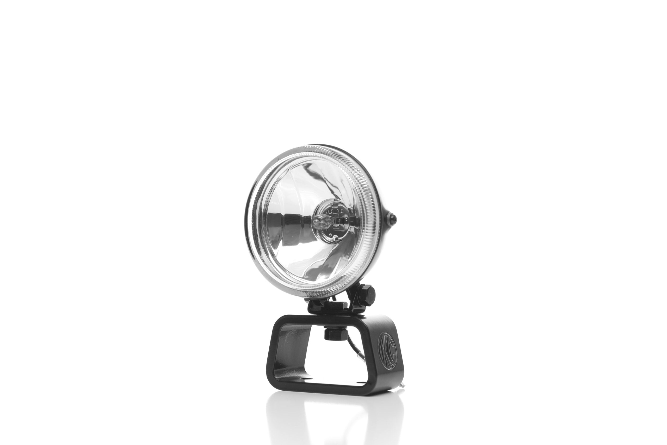 KC HiLiTES 4" 55w Single Driving Light with ABS Stone Guard, Black Rally 1490