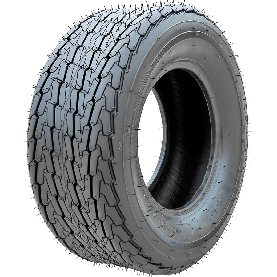 Premium Forerunner QH503 Boat Trailer Tire-16.5X6.50-8ST 16.5X6.50X8 Load Range C LRC 6-Ply BSW Black Side Wall