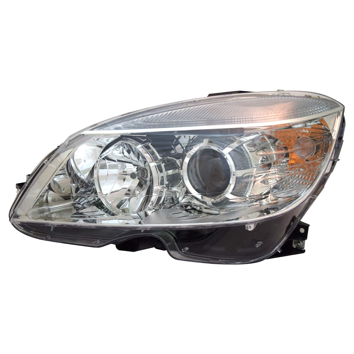 Left TYC Headlight Assembly Compatible with 2008-2011 Mercedes Benz C-Class