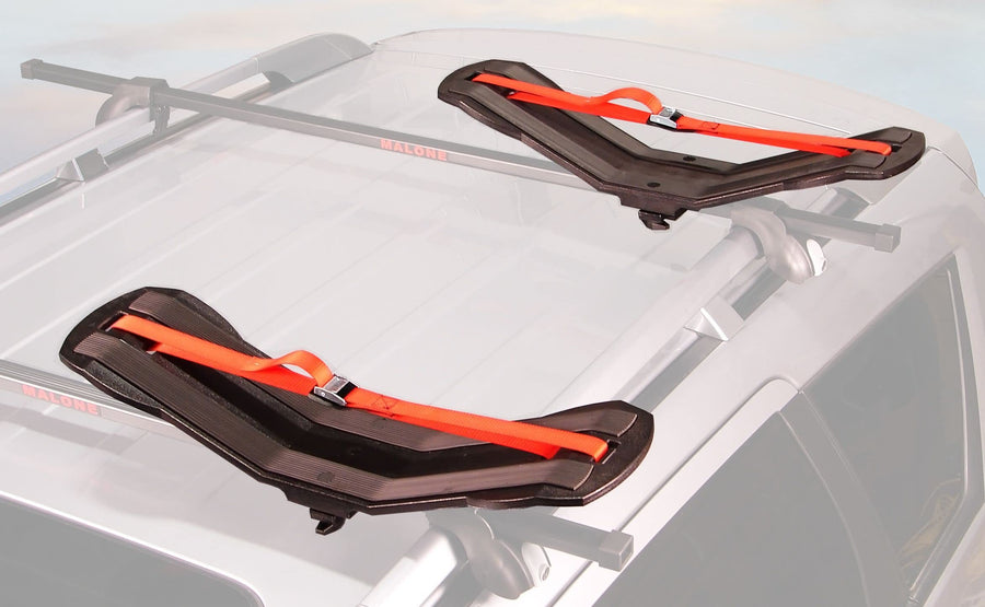 Malone SeaWing Universal Car Rack Saddle Style Kayak Carrier with Bow and Stern Lines