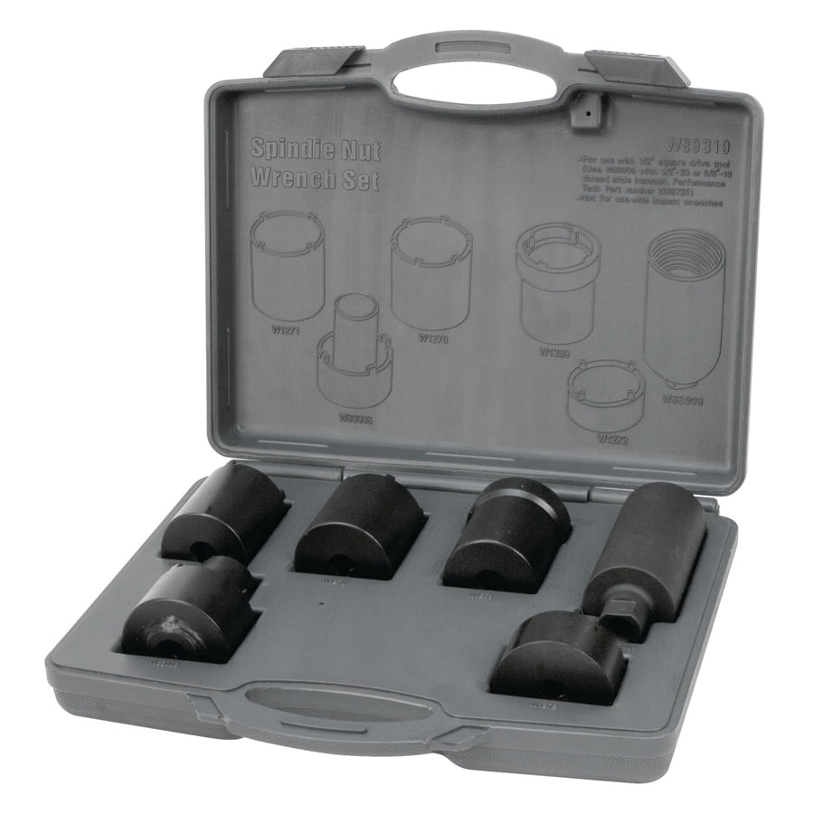 4 by 4 Performance Tool W89319 Spindle Nut Wrench Set, 6-Piece