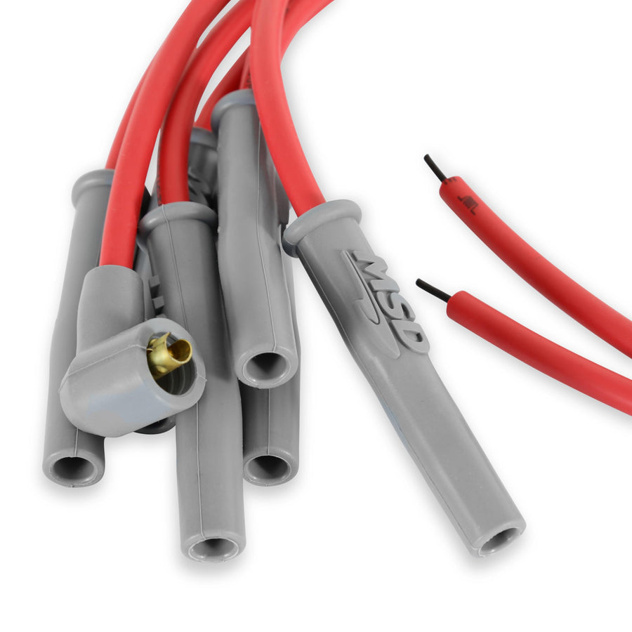 MSD Super Conductor 31179 Spark Plug Wire Set, Multi-Angle Plug, Socket/HEI