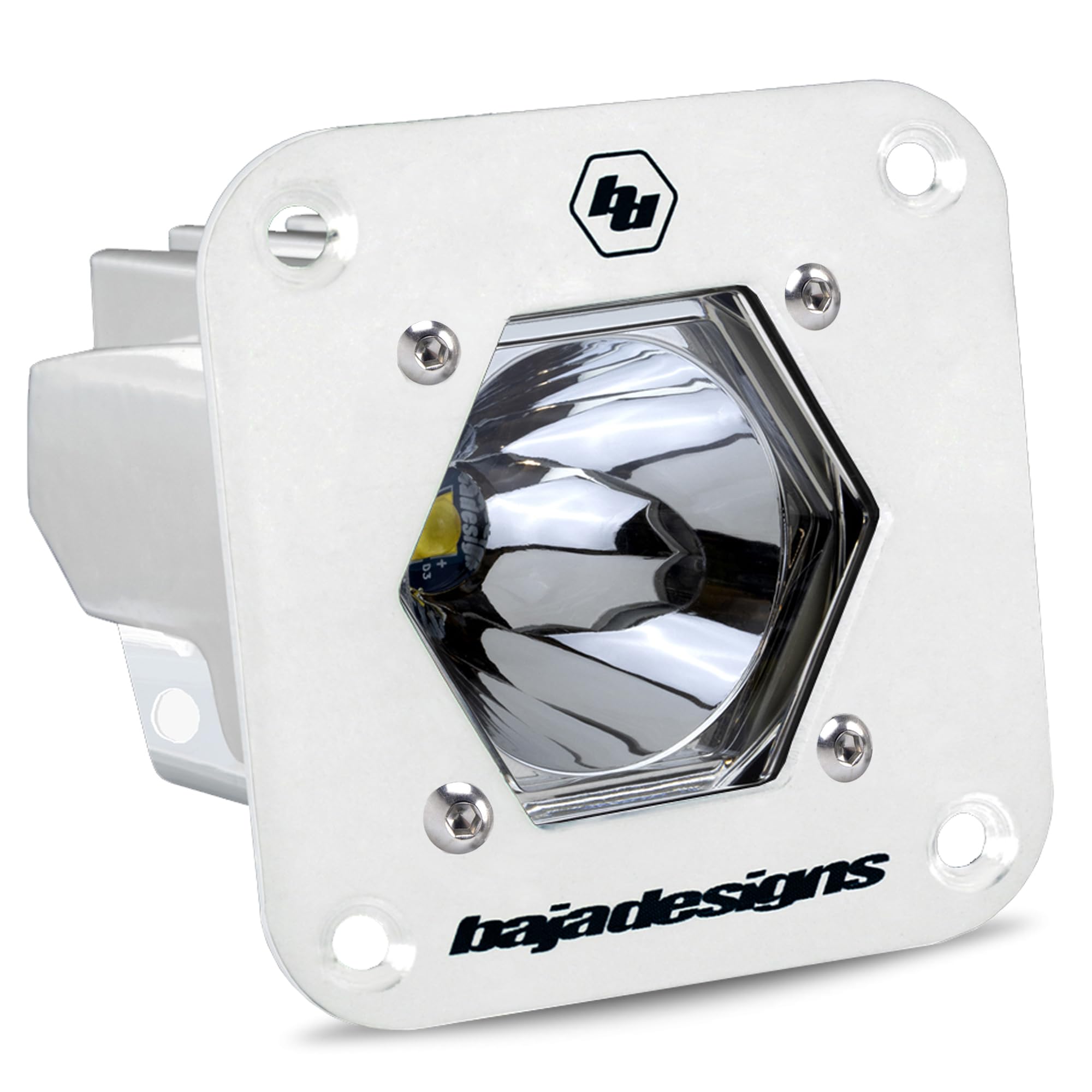 Flush Mount Baja Designs S1 White Auxiliary Light Pod - Marine Grade (Spot)