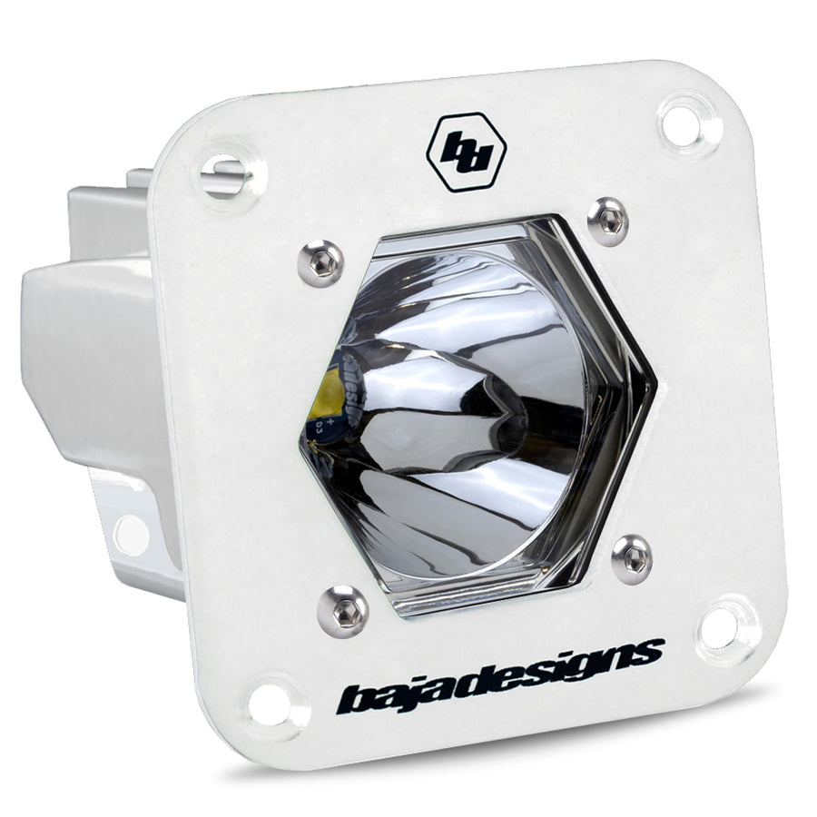 Flush Mount Baja Designs S1 White Auxiliary Light Pod - Marine Grade (Spot)
