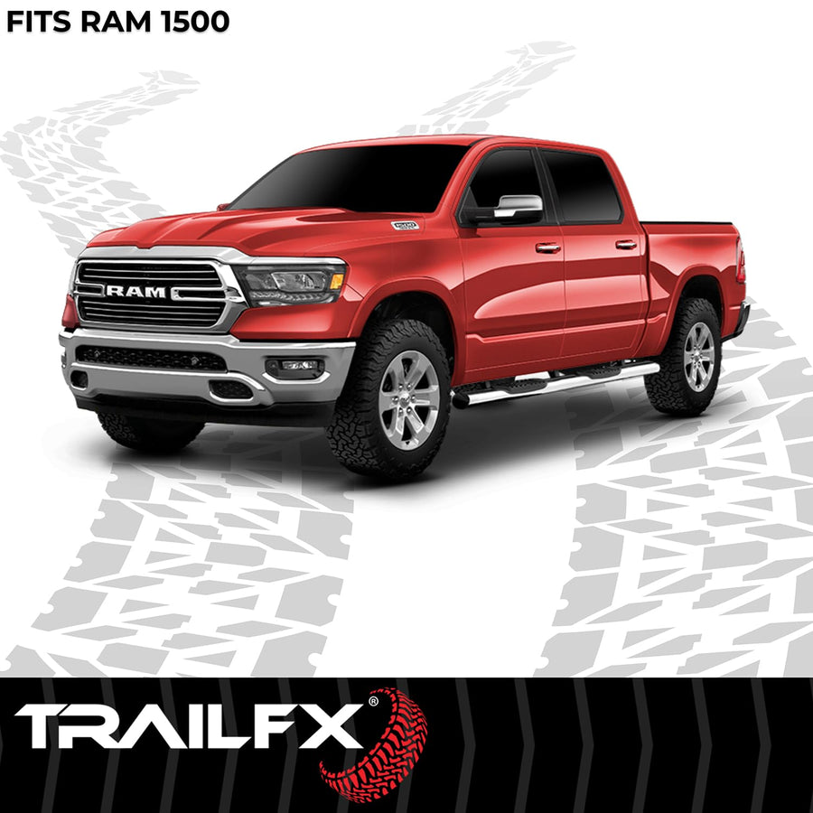 TrailFX Fender Flares Black Smooth Paintable for Ram 1500 2019-2024 OE Style, Set of 4 with Stainless Steel Hardware TrailFX TFD3005OE