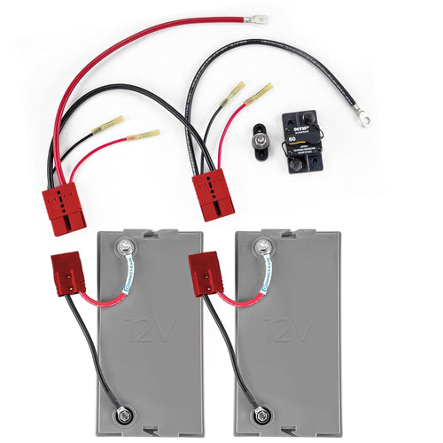 24V Trolling Motor Connection Kit Connect-Ease RCE24VPRO with Onboard Charging | 6-Gauge Wire | Fits Any 24 Volt Trolling Motors Including MinnKota QUEST, Garmin Force, Lowrance Ghost | Made in USA