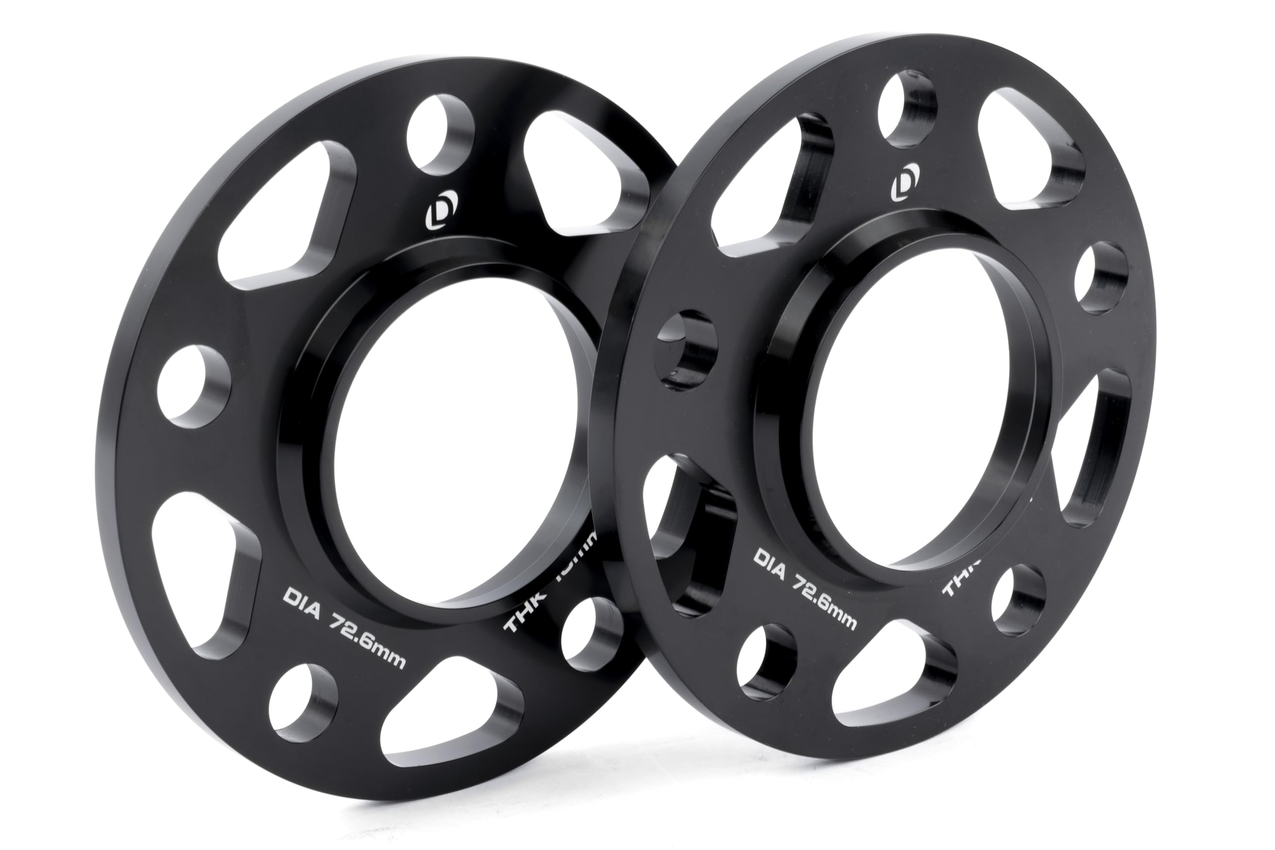 Dinan Wheel Spacers D210-2039 5x120 Bolt Circle 72.6mm Center Bore 10mm Thick Pair