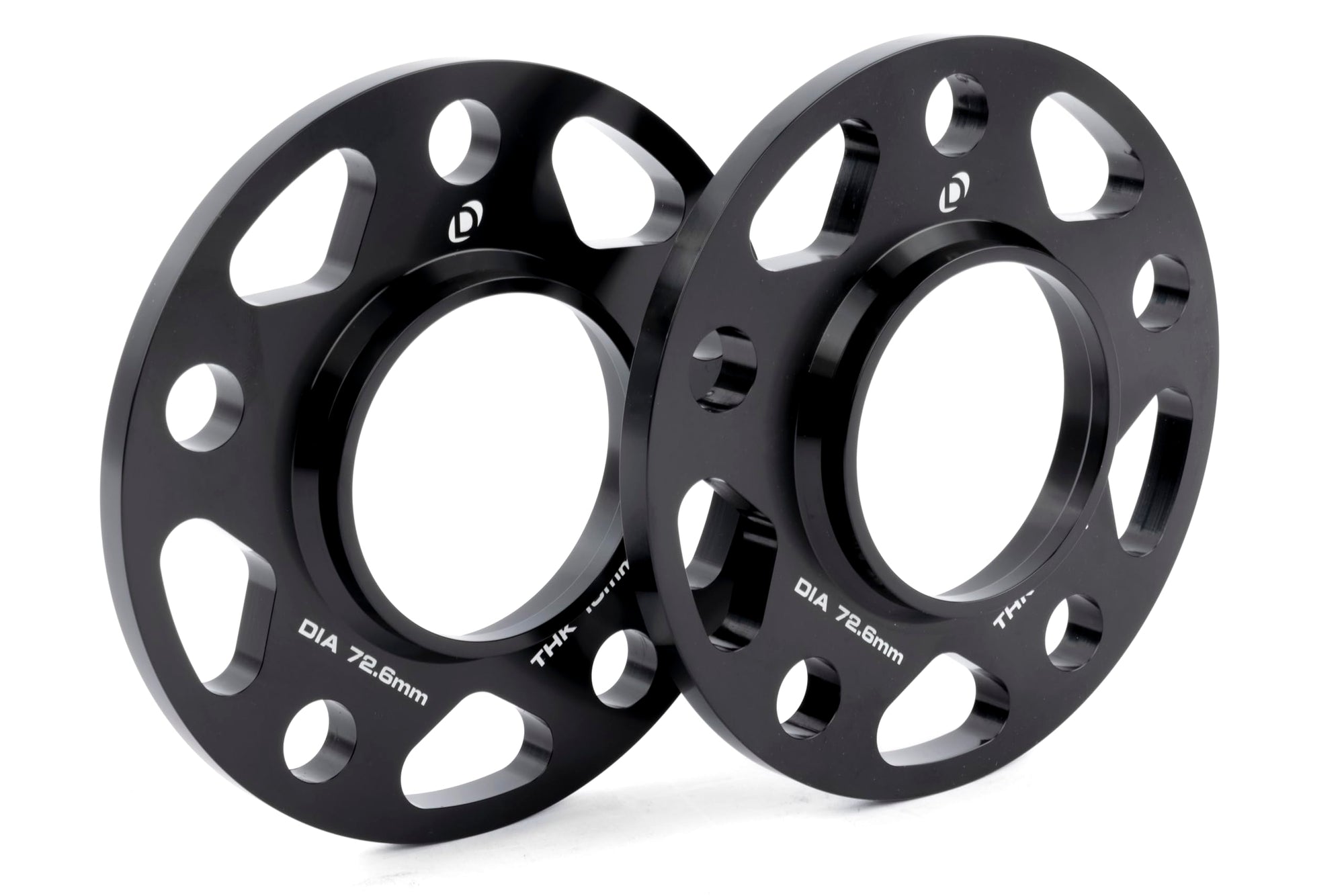 Dinan Wheel Spacers D210-2039 5x120 Bolt Circle 72.6mm Center Bore 10mm Thick Pair