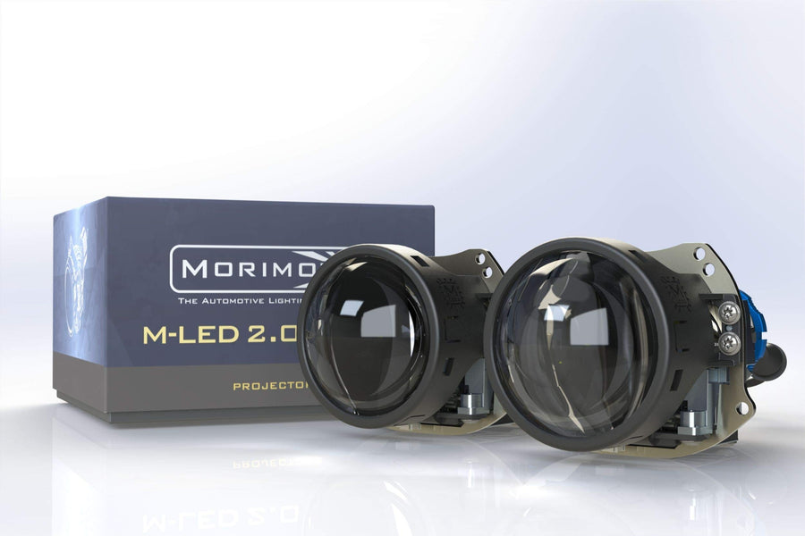 Morimoto M LED Stage III BI LED Projector, Universal Projector Lens for Custom Automotive Retrofits, RHD Beam Pattern with ECE Cutoff, Lowbeam & Highbeam Upgrade, Ultra bright (1x PR353)