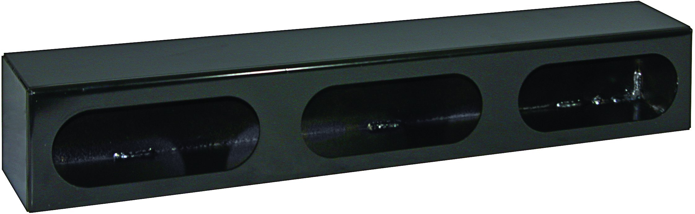 Buyers Products Triple LB3253 Oval Light Box, Black Powder Coat Steel, 6-Inch DOT Light Mount, 3 x 3 x 25 in, Bolt or Weld, Truck & Trailer Lighting
