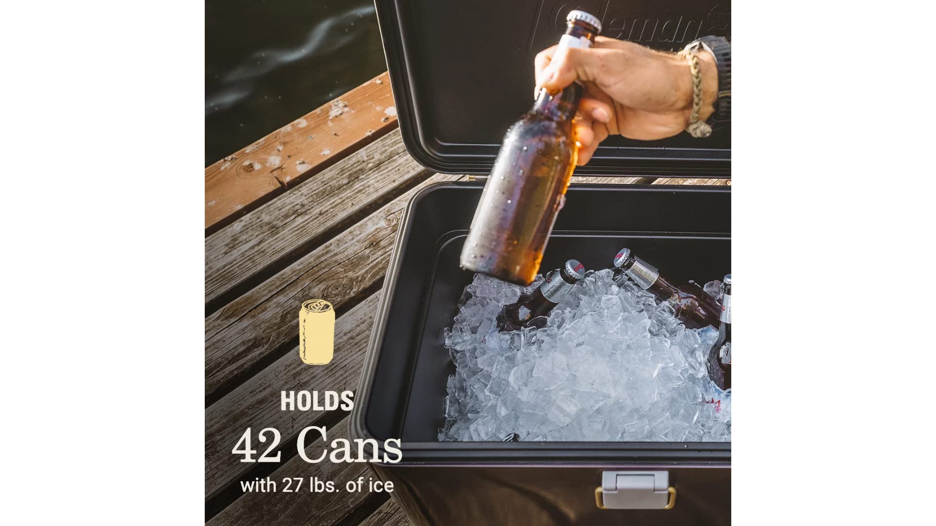 54-Quart Coleman 1900 Collection Hard Cooler—Steel Belted Cooler