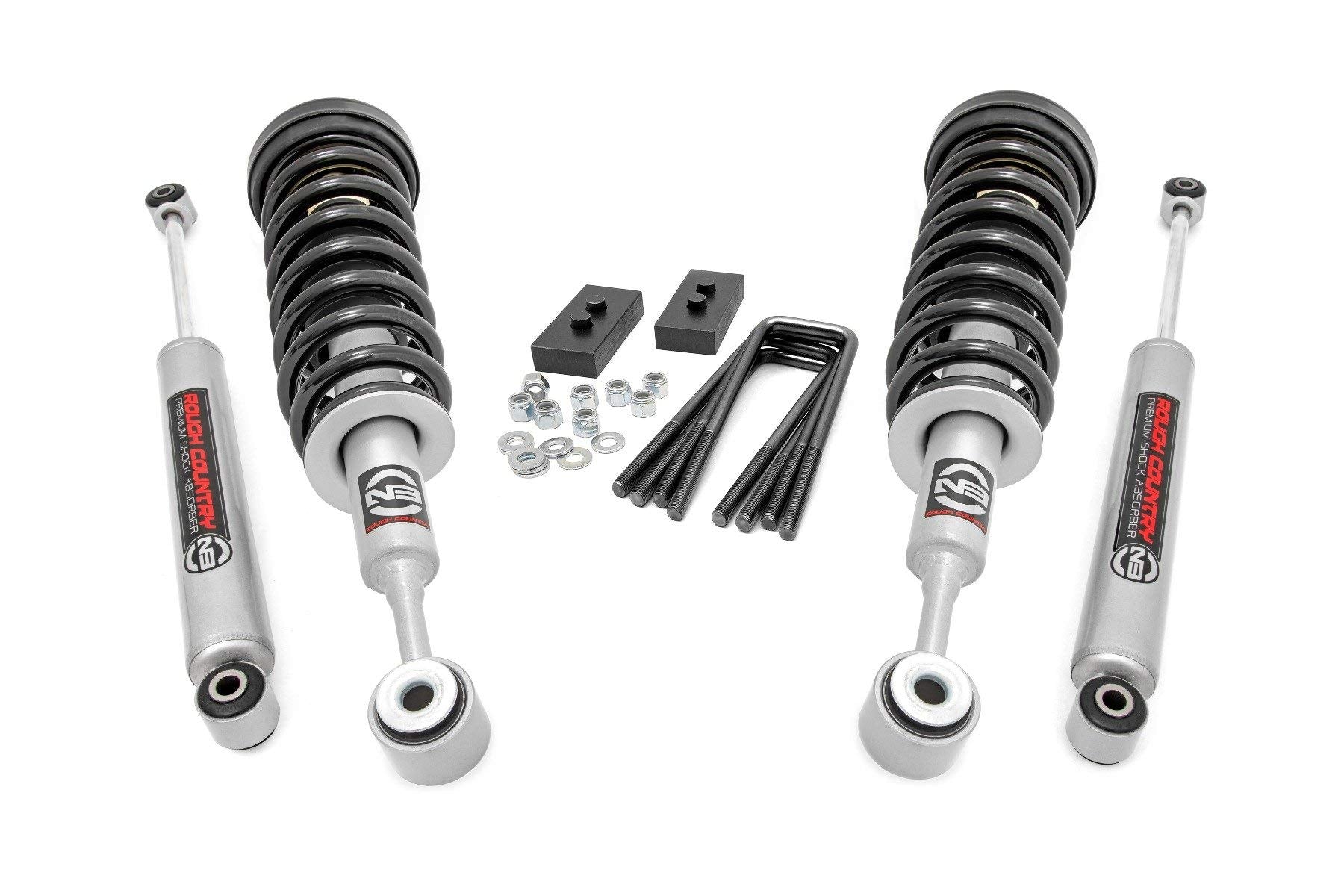 2.5 Lift Kit Rough Country w/ N3 Struts for 2004-2008 Ford F-150 2WD - 57032
