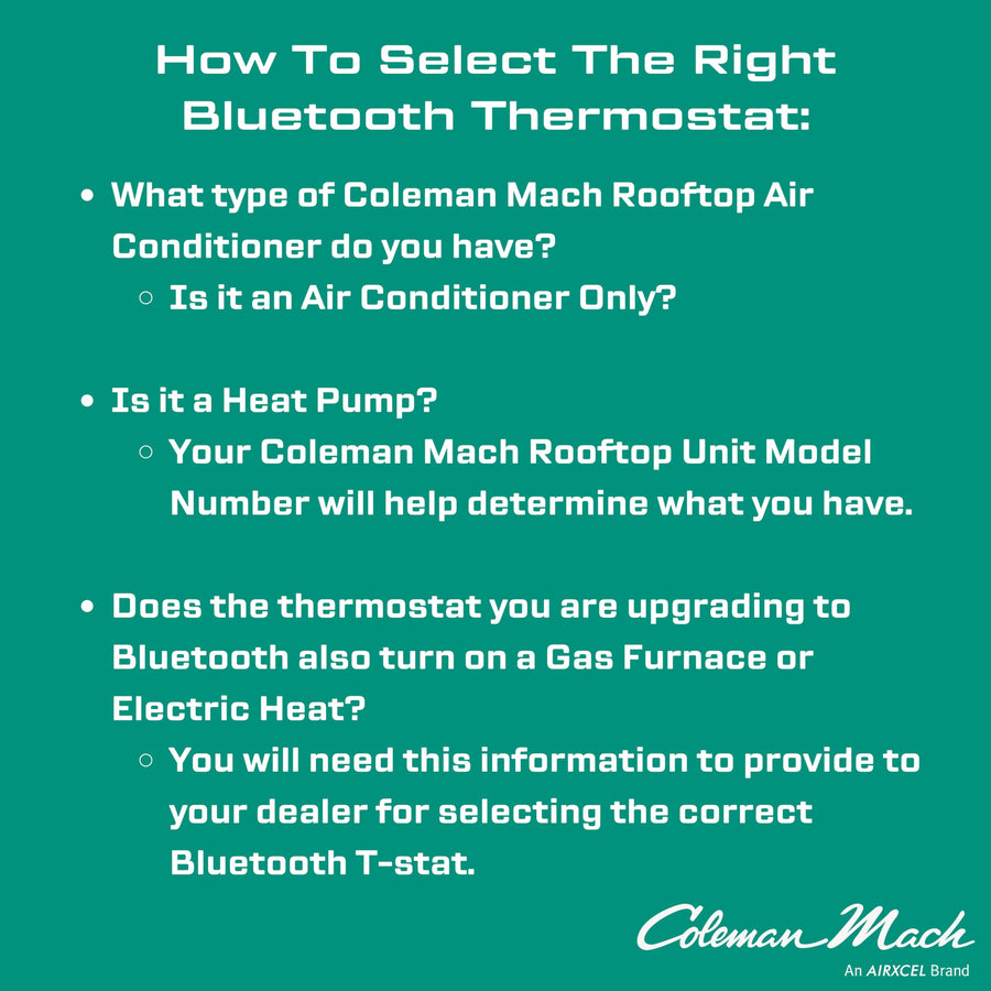 Digital Coleman-Mach Cool Only Single Stage RV Thermostat - Easy Wall Mount Installation, Digital LCD Display with Wire Plugs - Perfect for RV Cooling Systems, Black (‎9430A3402)