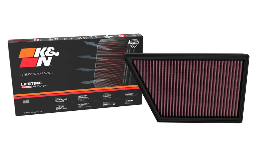 Replacement K&N Air Filter compatible with Ford Ranger & Volkswagen Amarok 2.0/3.0 Diesel 2022- (33-3185)