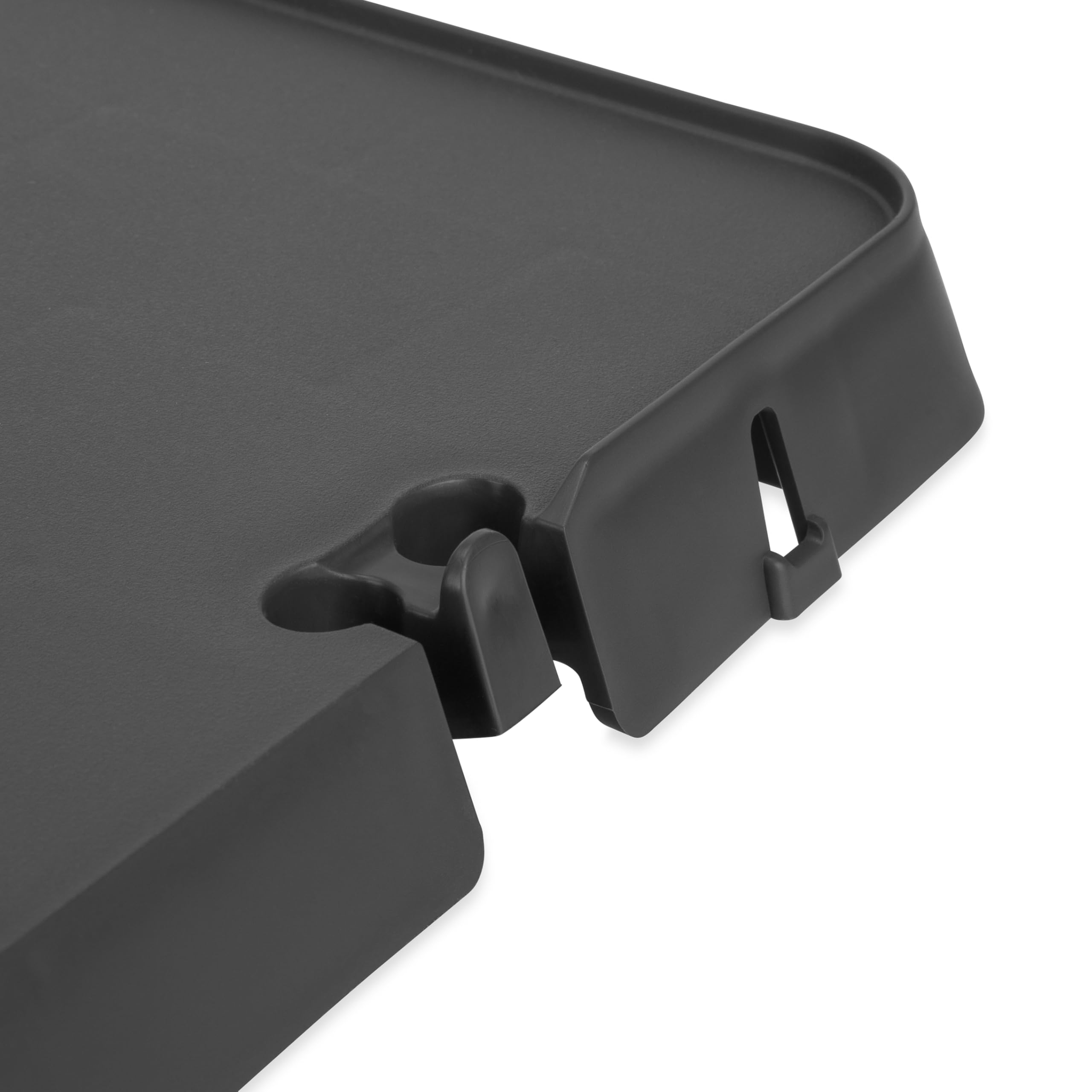 RV Rail Mount Table Camco - Features Hook and Holes for Hanging Grill Utensils & Measures 16 13/16-Inches Wide x 12 11/16-Inches Deep (58175)