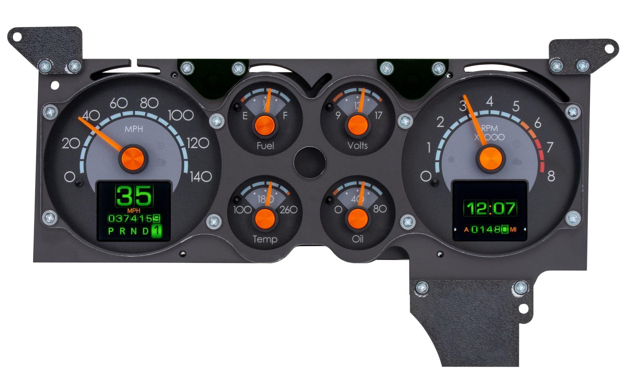 Dakota Digital RTX-86C-MC-X Retrotech Gauge System Compatible with 1986-88 Chevy Monte Carlo Late Design Style