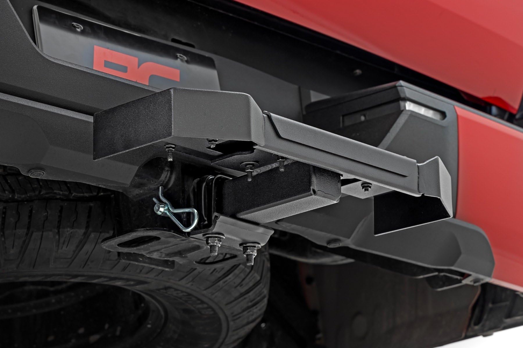 HD2 Rough Country Hitch Step for 2" Receivers - Easy Truck Bed Access, Non-Slip Grip Step, Heavy Duty Steel Build