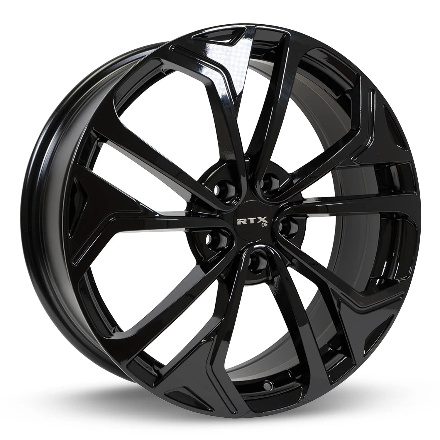 Custom RTX Wheel - 19x7.5, 45 Offset, 5x114.3 Bolt Pattern, 67.1mm Hub - Gloss Black Rim
