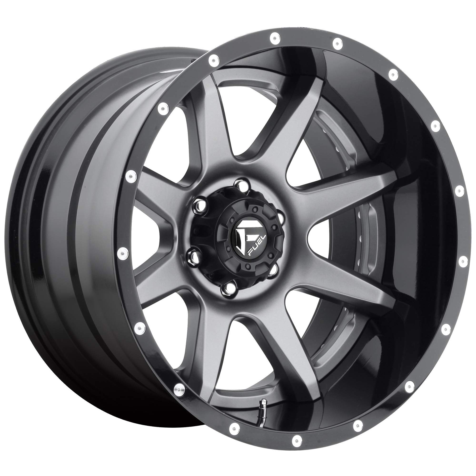 D238 Fuel 2PC 22X12 6X5.5 MT-GNMTL-BL -44MM - D23822208347
