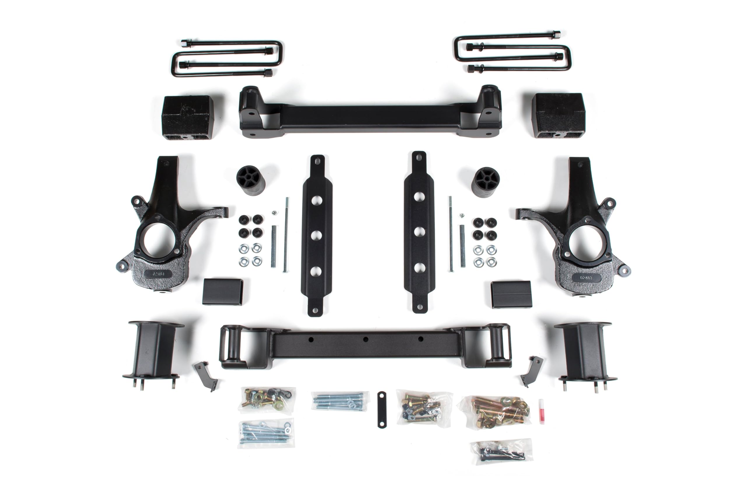 Zone Offroad 2014, 2015, 2016, 2017, 2018 Chevy Silverado/GMC Sierra 1500 RWD | ZONC35N 4.5 inch Full Suspension Lift Kit (Front & Rear) w/Cast Steel Control Arms | Nitro Shocks