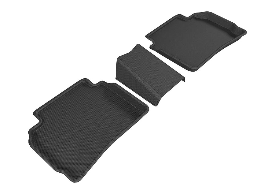 3D MAXpider Kagu Custom Fit Floor Mat (Black) Compatible with CHEVROLET MALIBU 2016-2025 - Second Row