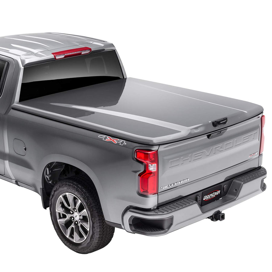 UnderCover Elite LX RealTruck One-Piece Truck Bed Tonneau Cover | UC1128L-G1K | Fits 2015 - 2018, 2019 LTD/Lgcy Chevy Silverado 1500, 15-19 2500/3500HD G1K(WA409Y) - Deep Ocean Blue 6' 7" Bed (78.9")