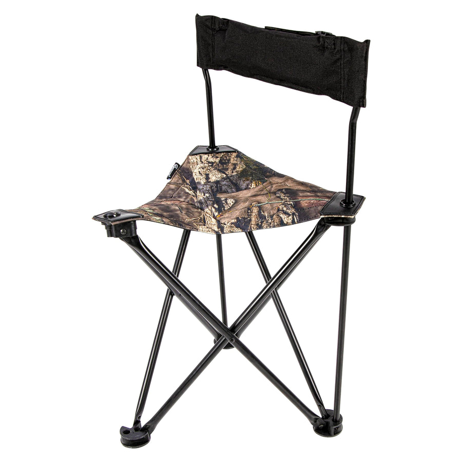 Ameristep Folding Portable Design Lightweight Tripod Hunting Blind Chair with Backrest, Mossy Oak Break-Up Country