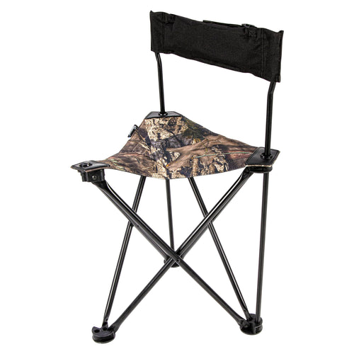 Ameristep Folding Portable Design Lightweight Tripod Hunting Blind Chair with Backrest, Mossy Oak Break-Up Country