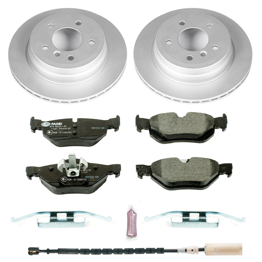 Power Stop ESK5980 Euro-Stop Rear Brake Kit For BMW 328i 2011-2013, BMW 328i xDrive 2011-2013 [Model Specific]