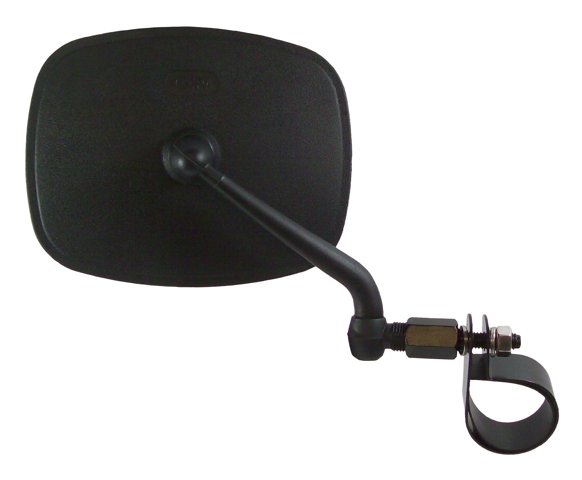 CIPA M38 UTV Side View Mirror (Black) - Passenger Side fits Rollcage diameters from 1-3/4" to 2"