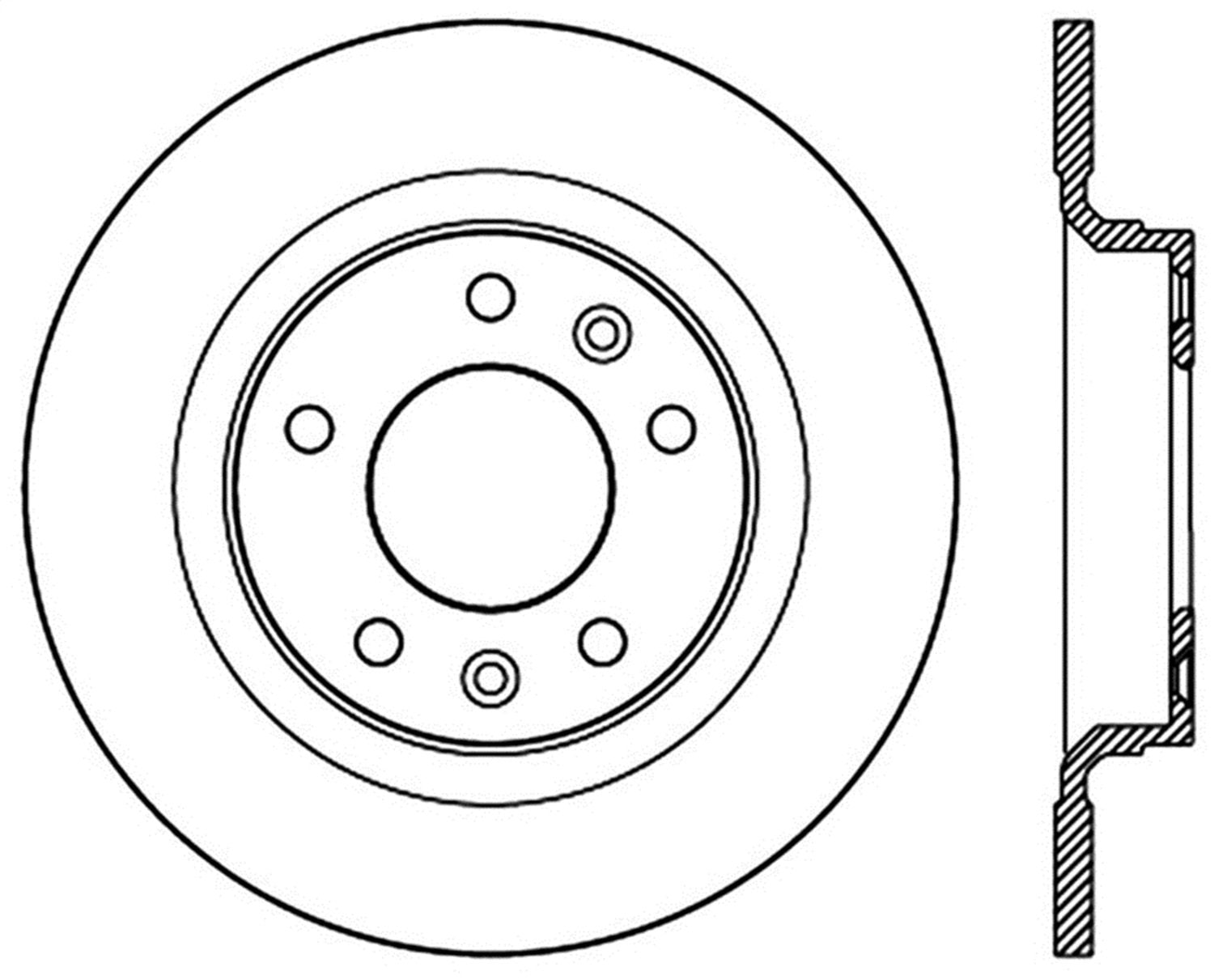 Sport Drilled/Slotted Brake Rotor StopTech 127.61097L (Rear Left), 1 Pack