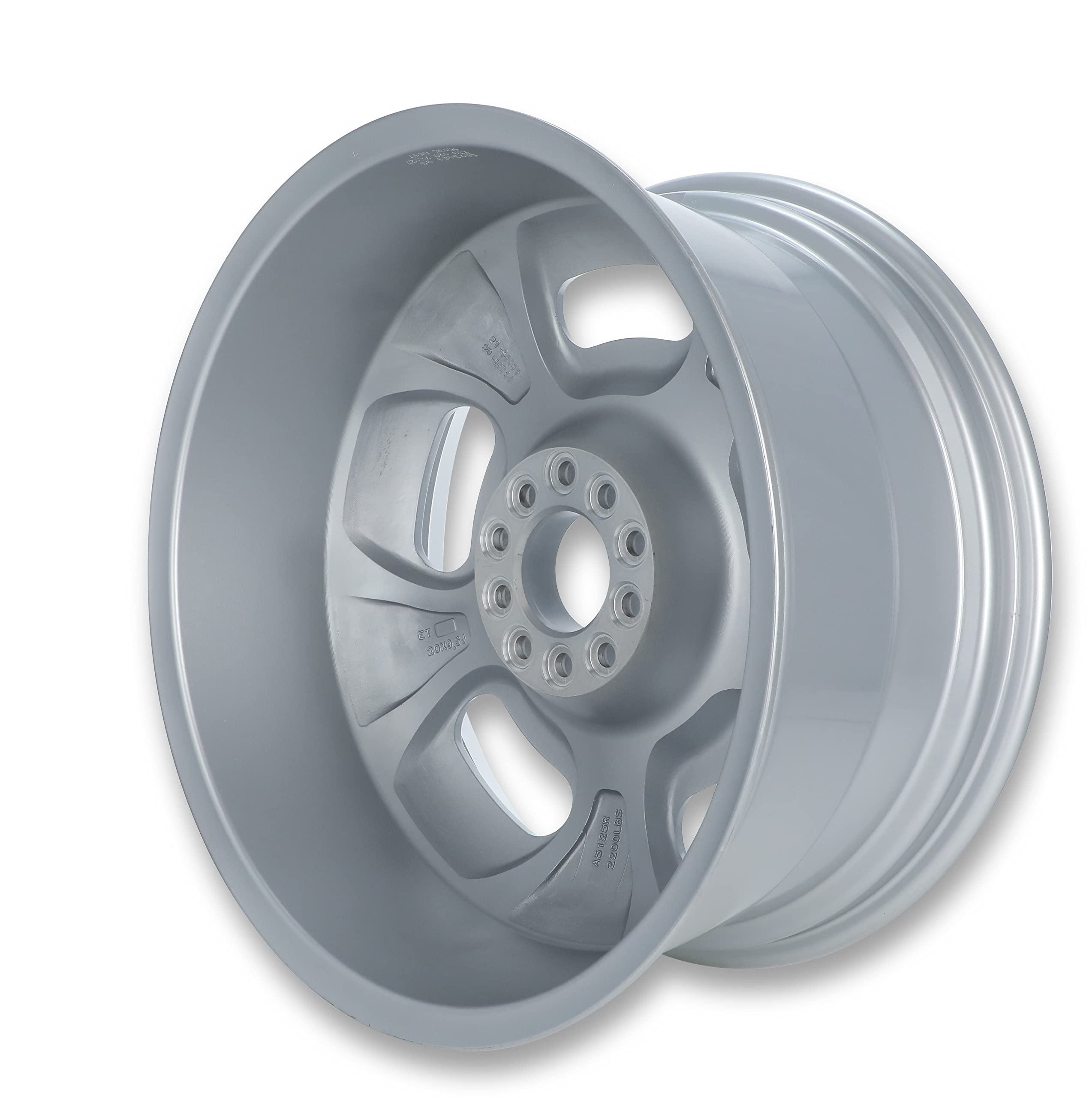 107 Series REV Wheels 107S-2950600 Rally 20x9.5-5.25 bs - 5x4.75/5x120.65/5x5/5x127 -Gray/Machine Lip
