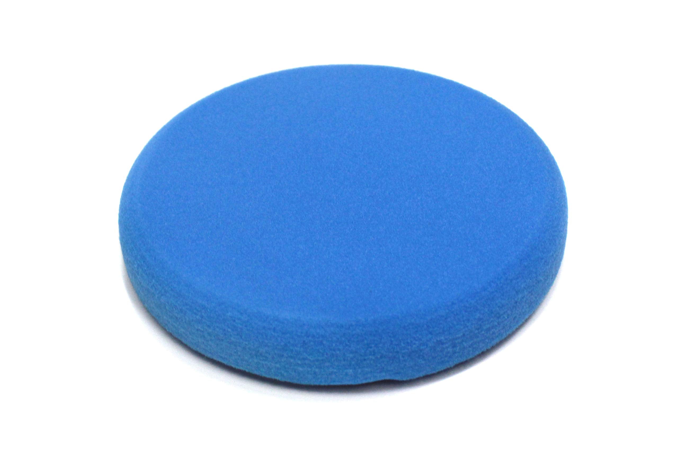 Maxshine 6" Blue Universal Flat Foam Finishing Pad – Soft Foam Pad with Hook & Loop Backing – Ideal for Final Finishing Steps – Compatible with DA & Rotary Polishers